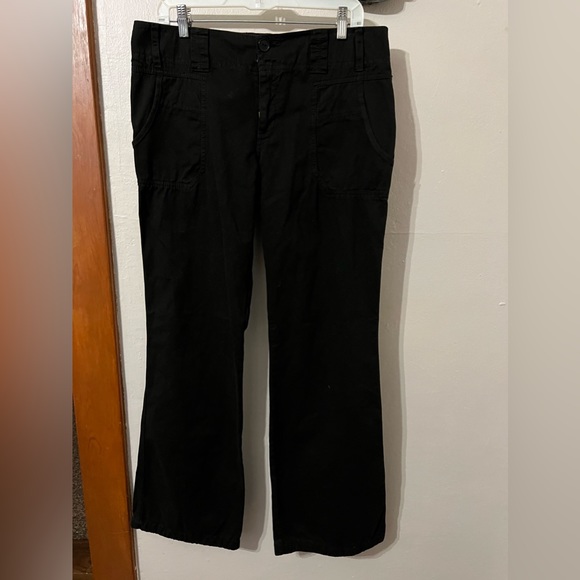 NWOT SANCTUARY SURPLUS black flare pants - Picture 1 of 10